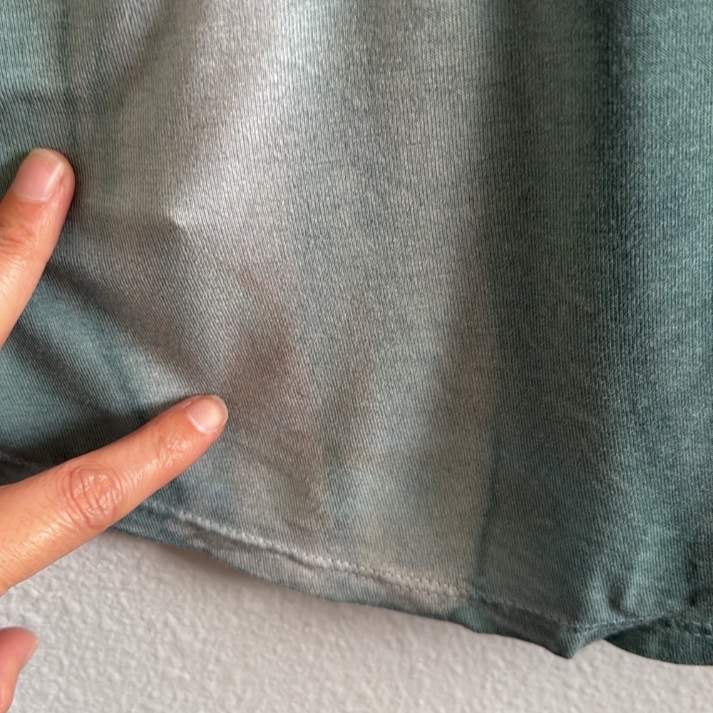 Free People Movement Green Tie-Dye Off-Shoulder Swing Top Size Medium - Picture 5 of 5